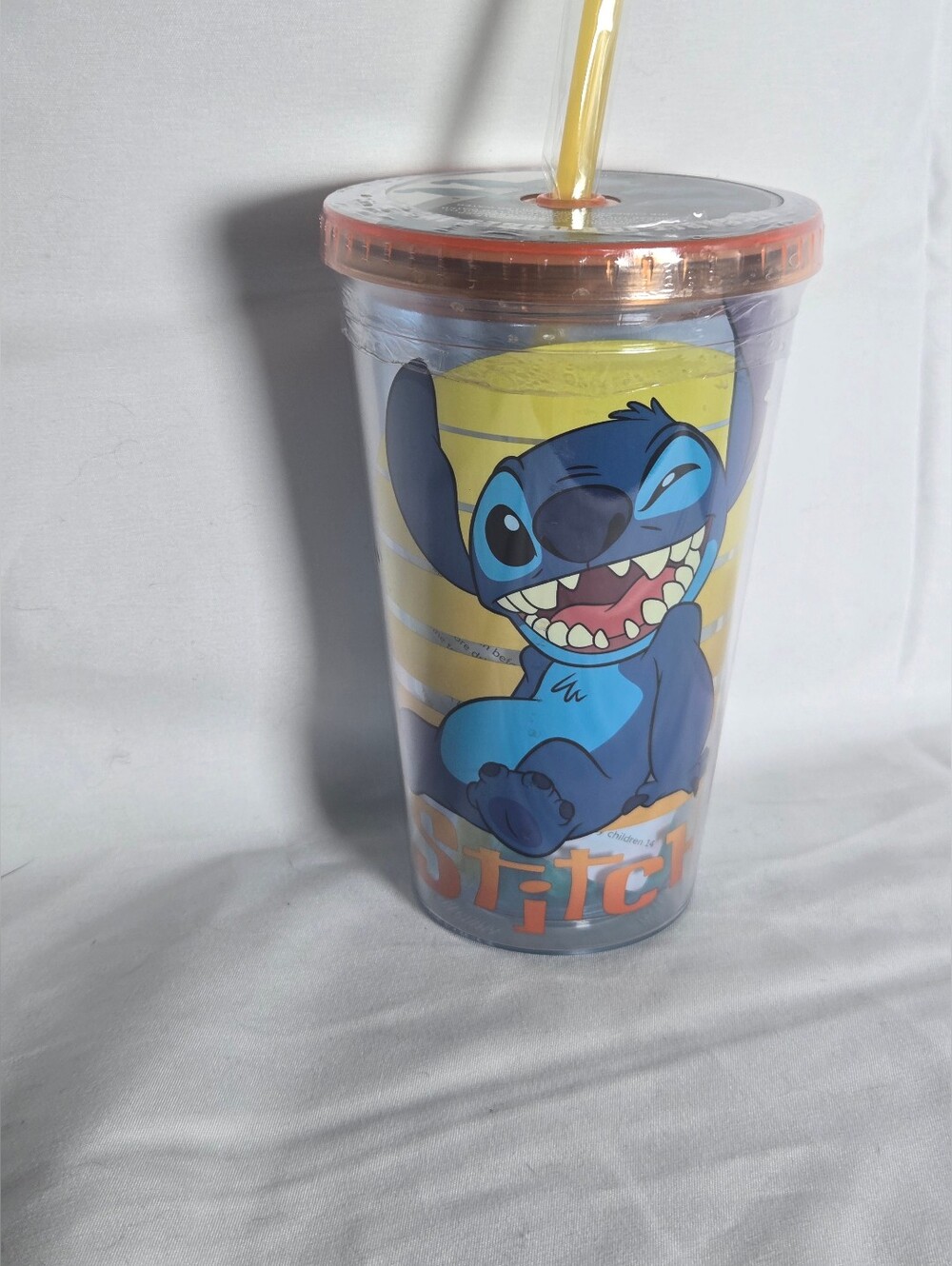 Disney Lilo & Stitch 16oz Travel Tumbler with Reusable Stitch Ice Cubes
